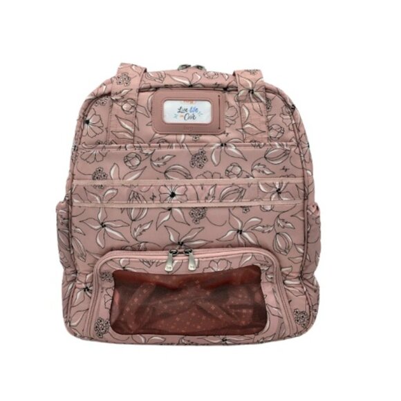 Lug Puddle Jumper LE Convertible Tote Bag Sketch Floral Blush Work/Gym/Travel - Picture 5 of 15